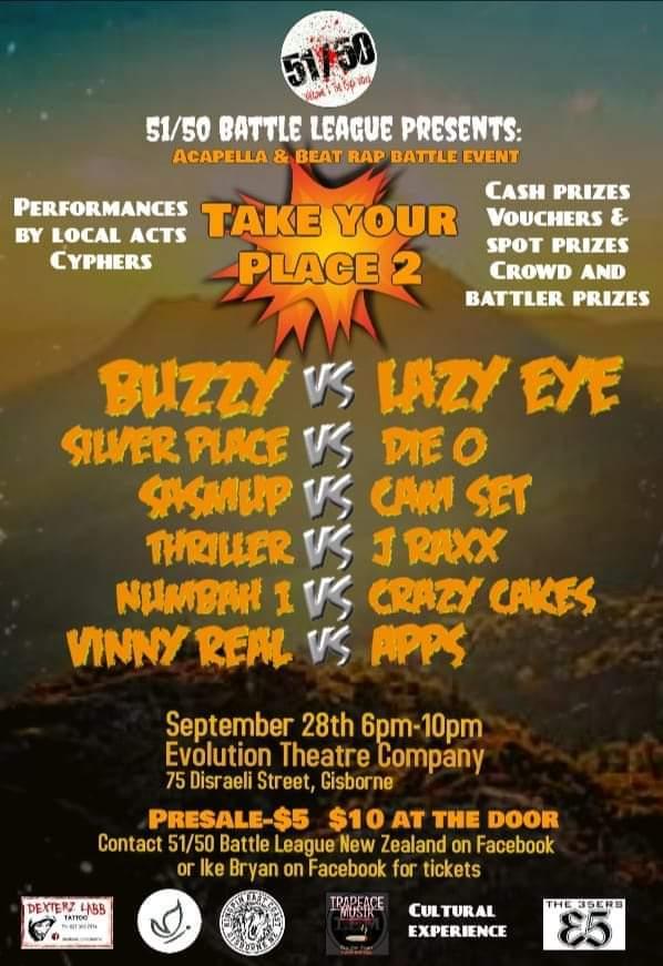 51-50 Battle League New Zealand - Take Your Place 2