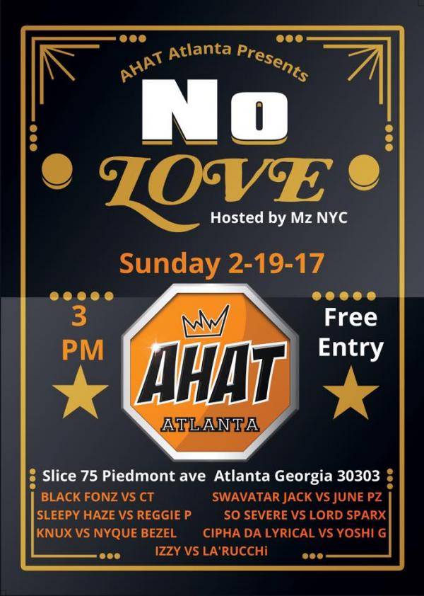 Atlanta Battle Rap - No Love (AHAT Atlanta)