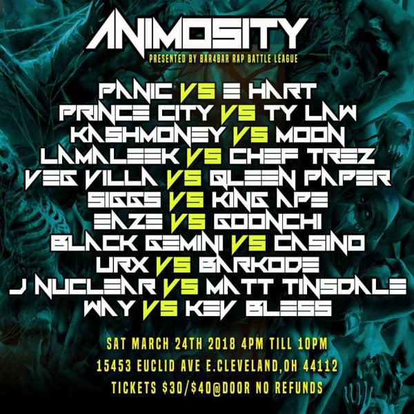Bar4Bar Rap Battle League - Animosity (Bar4Bar Rap Battle League)