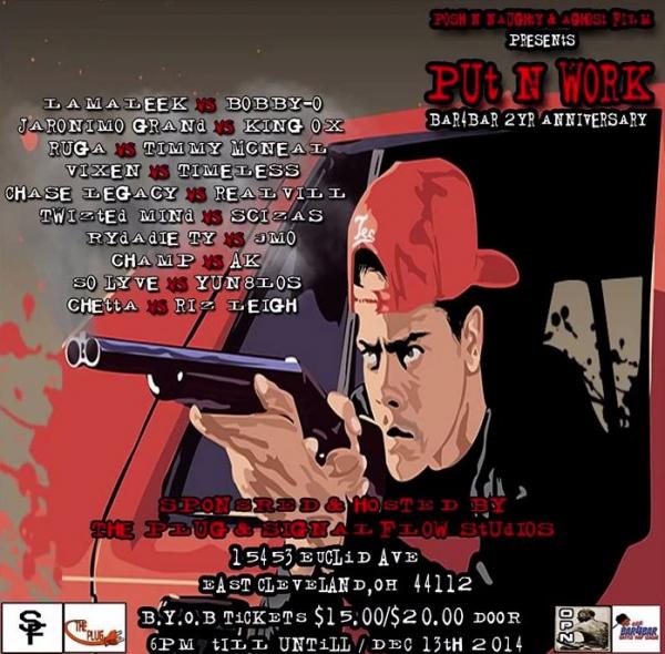 Bar4Bar Rap Battle League - Put N Work - Bar4Bar 2 Year Anniversary