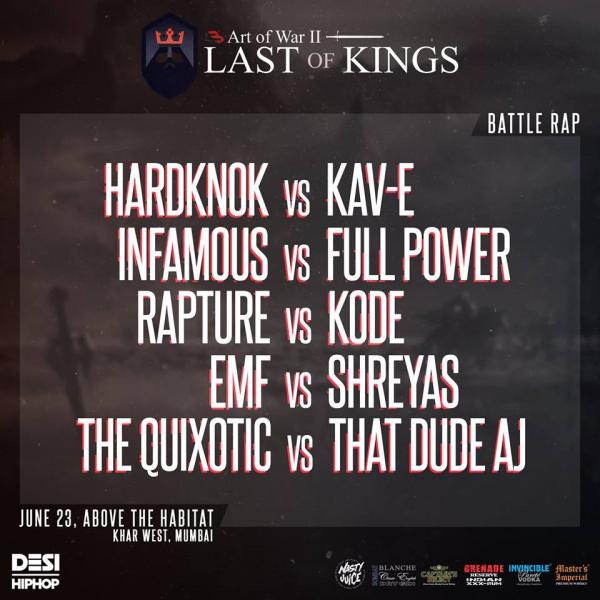 Battle Bars Bombay (B3) - Art of War II: Last of Kings
