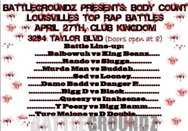 Battle Groundz Louisville - Body Count