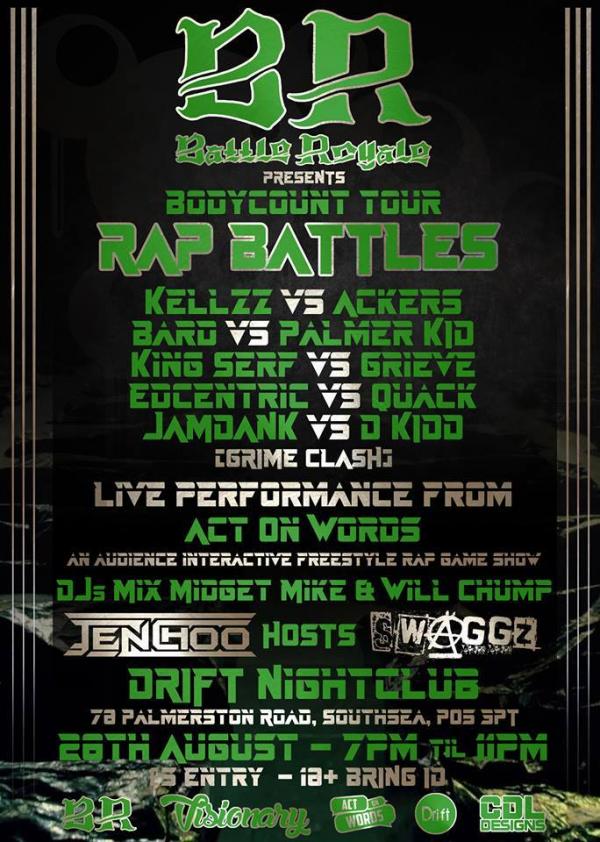 Battle Royale Entertainment - Bodycount Tour - Portsmouth