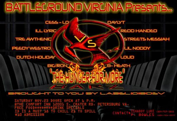 BattleGround Virginia - The Hunger For More Barz