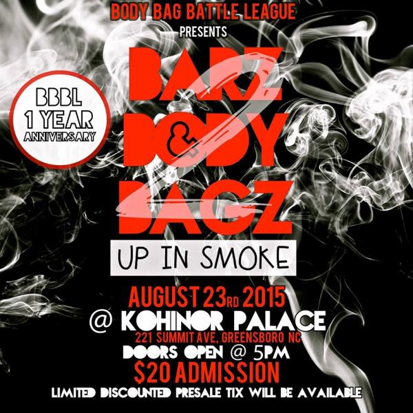 Body Bag Battle League - Barz & Body Bagz 2 - Up In Smoke