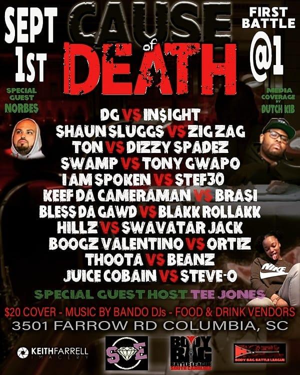 Body Bag Battle League - Cause of Death