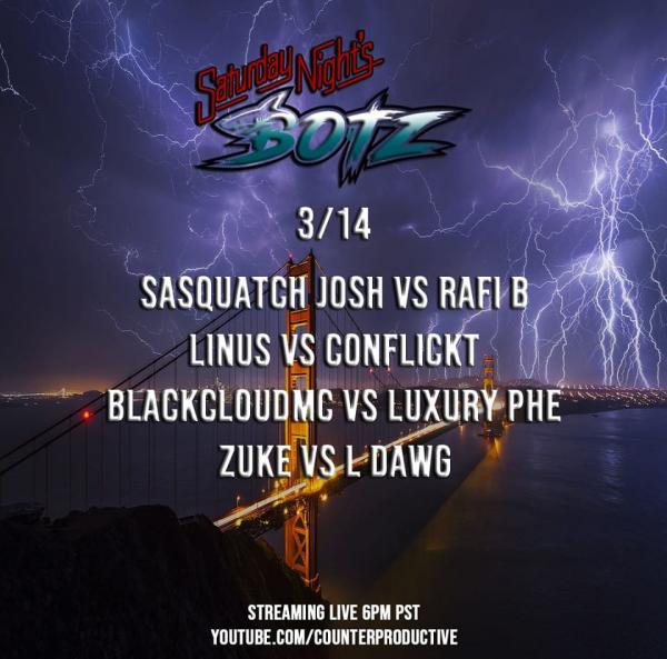 BOTZ Battles - Satuday Night BOTZ (March 14 2020)