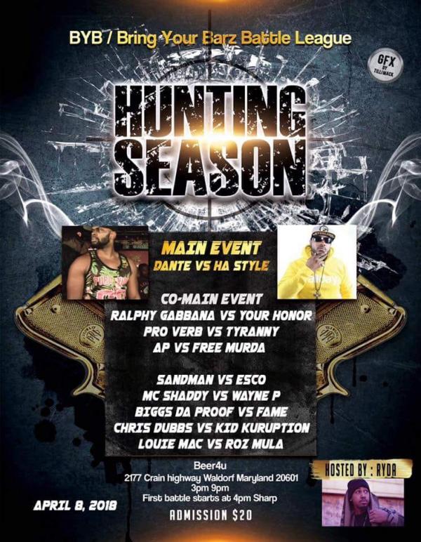 Bring Ya Barz Battle League - Hunting Season (Bring Ya Barz Battle League)