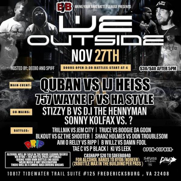 Bring Ya Barz Battle League - We Outside (Bring Ya Barz Battle League)