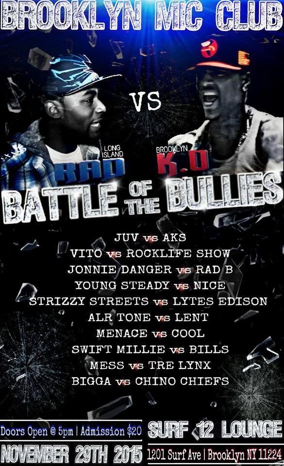 Brooklyn Mic Club - Battle of the Bullies (BMC)