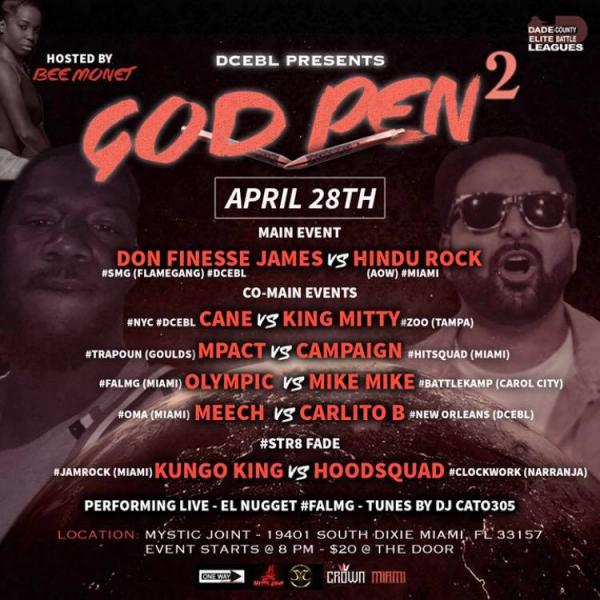 Dade County Elite Battle League - God Pen 2