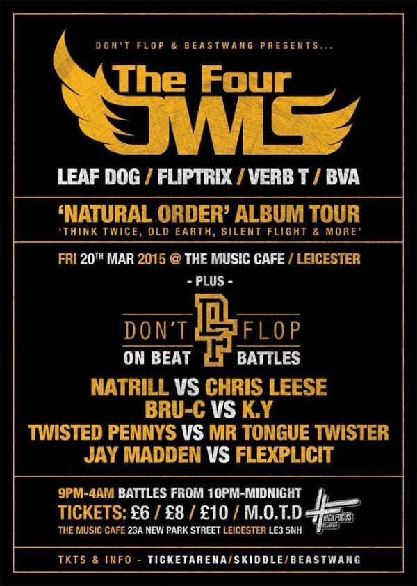 Don't Flop Entertainment - Natural Order Tour - Leicester