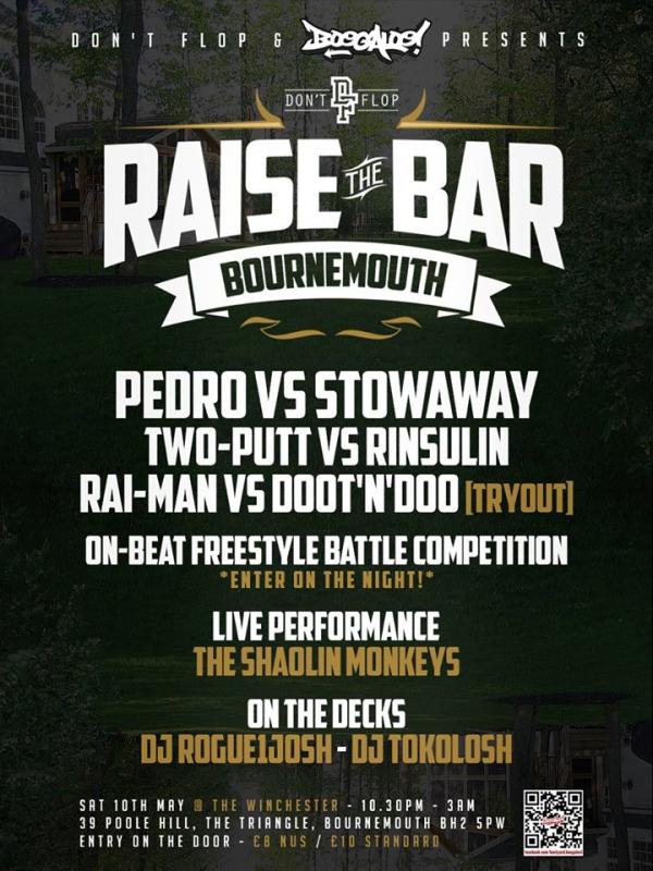 Don't Flop Entertainment - Raise the Bar Tour - Bournemouth