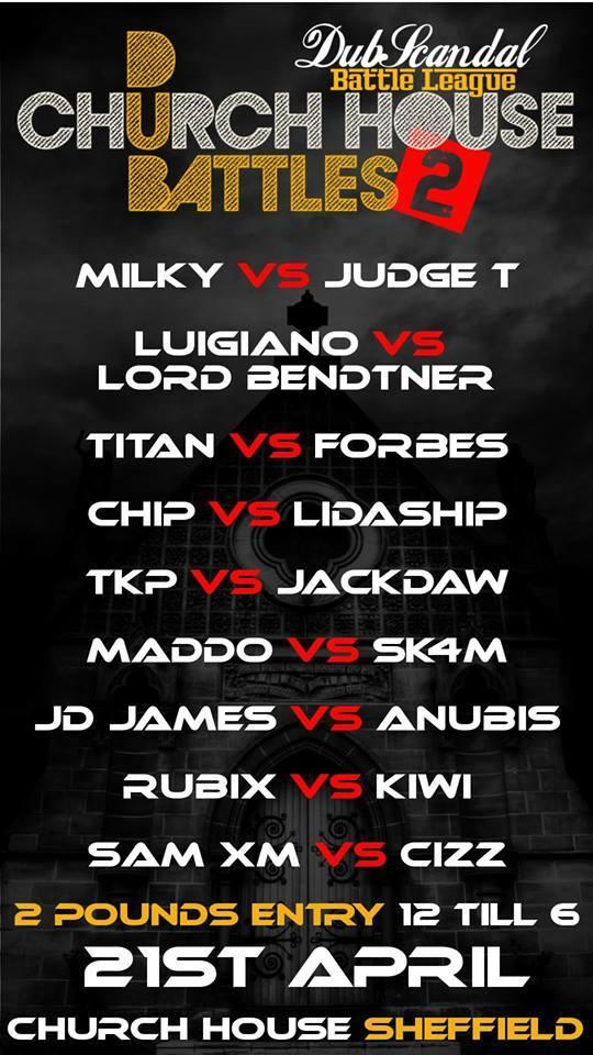 DubScandal Battle League - Church House Battles 2