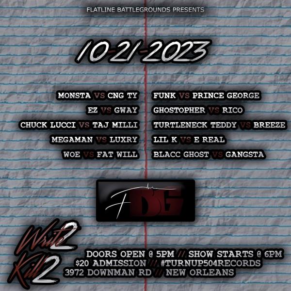 Flatline Battle Grounds - Write 2 Kill 2
