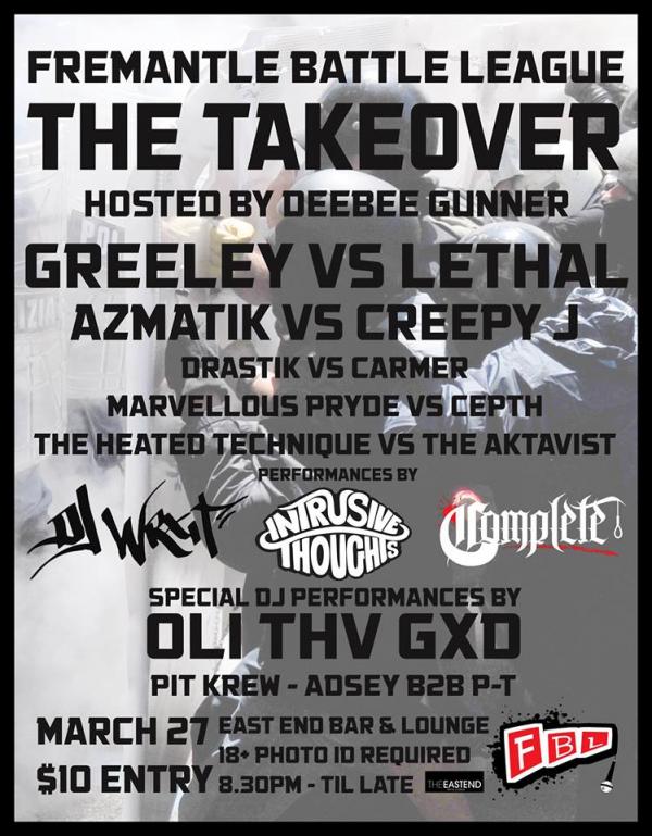 Fremantle Battle League - The Takeover - Fremantle