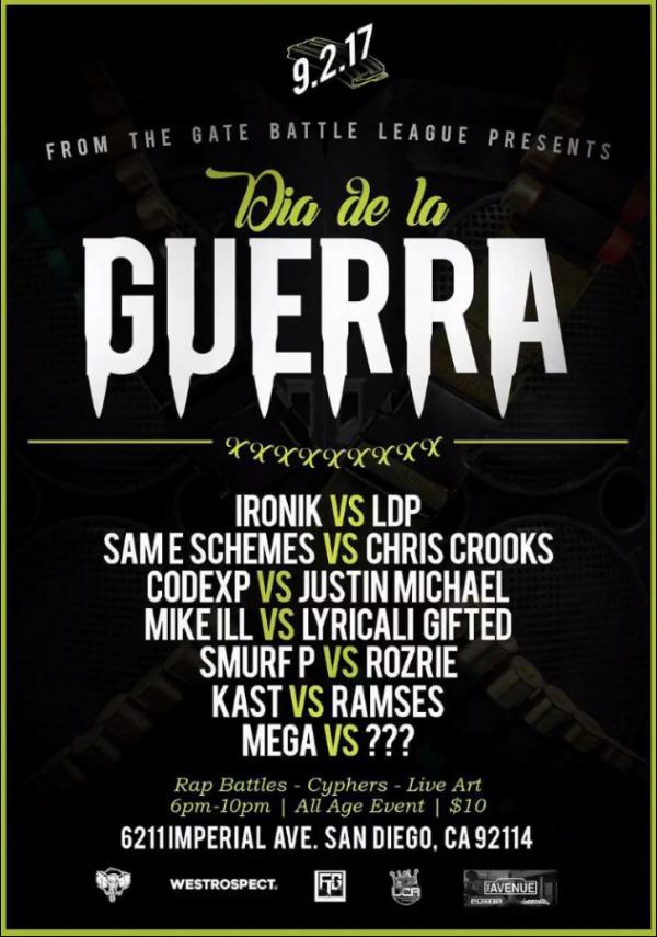 From the Gate 619 Battle League - Dia de la Guerra