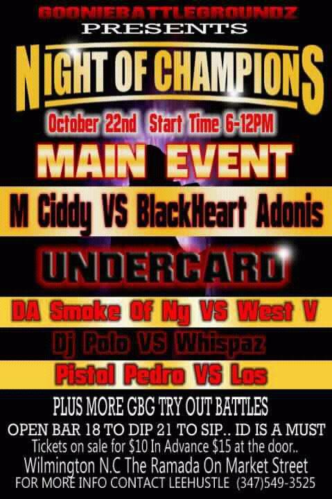 Goonie Battlegroundz - Night of Champions