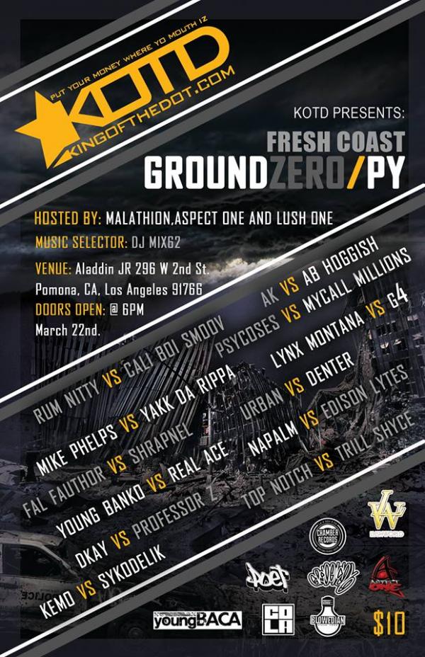 Ground Zero Battles - Fresh Coast - Ground Zero - Prove Yoself - March 22 2014