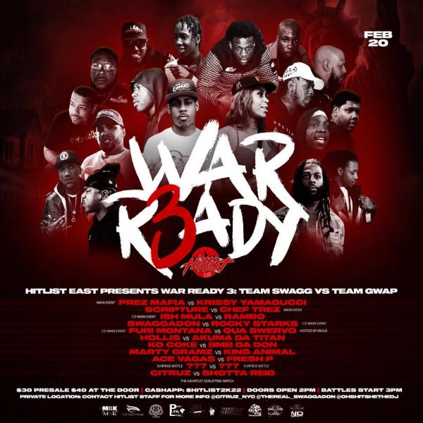 Hit List Battle League - War Ready 3: Team Swagg vs. Team Gwap