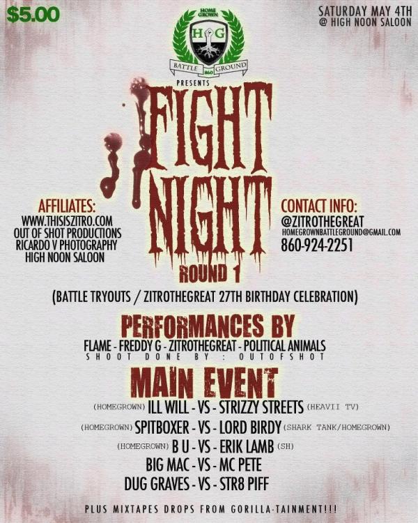 Home Grown Battle Ground - Fight Night Round 1