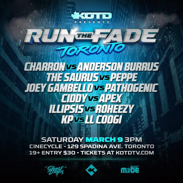 KOTD: King of the Dot - Run the Fade: Toronto
