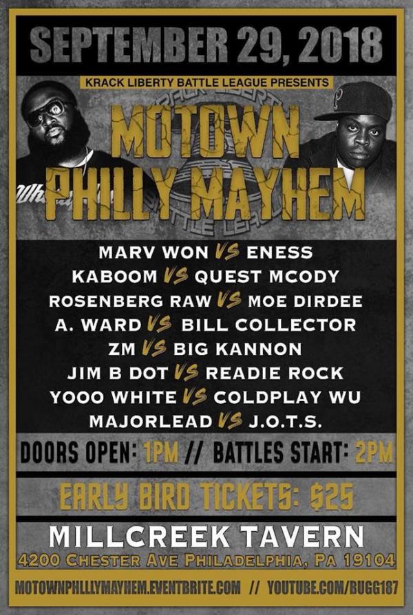 Krack Liberty Battle League - Motown Philly Mayhem