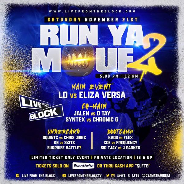 Live From The Block - Run Ya Mouf 2