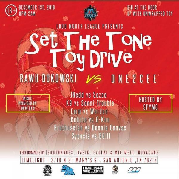 Loud Mouth League - Set the Tone: Toy Drive