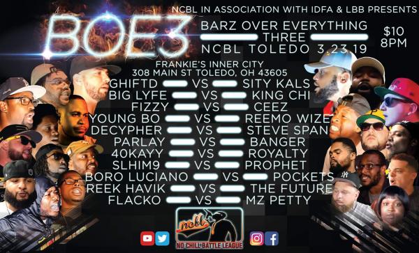 No Chill Battle League - Barz Over Everything 3
