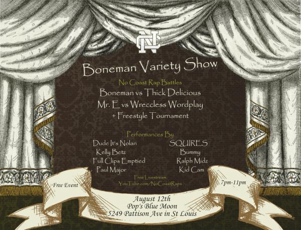 No Coast Raps - Boneman Variety Show