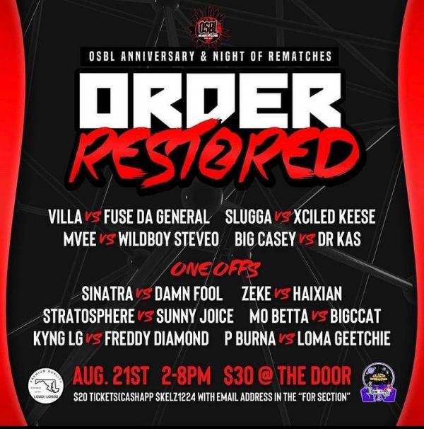 Our Society Battle League - Order Restored 2