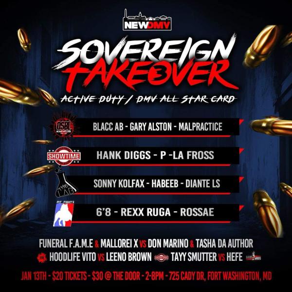 Our Society Battle League - Sovereign Takeover 3: DMV All Star Card