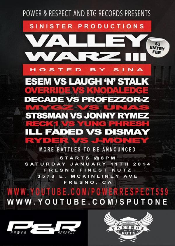 Power and Respect - Valley Warz III