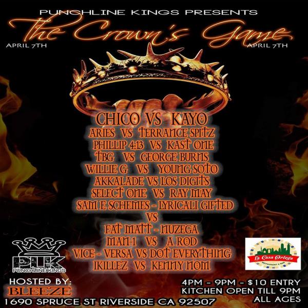 Punchline Kings Battle Rap League - The Crown's Game
