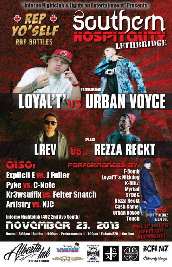 Rep YoSelf Rap Battles - Southern Hospitality Lethbridge