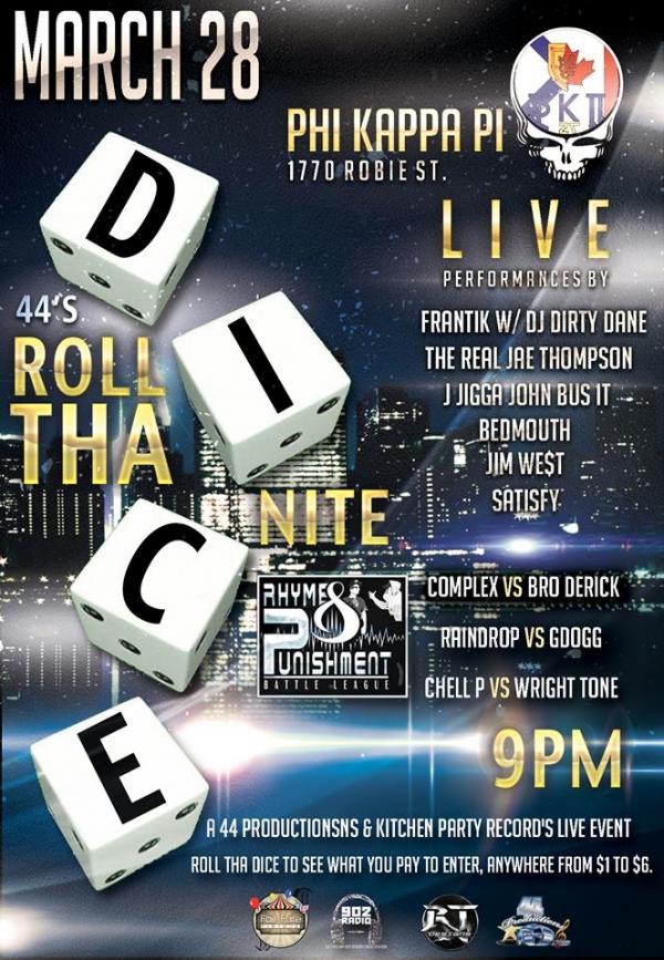 Rhyme and Punishment Battle League - Roll Tha Dice Nite 2015