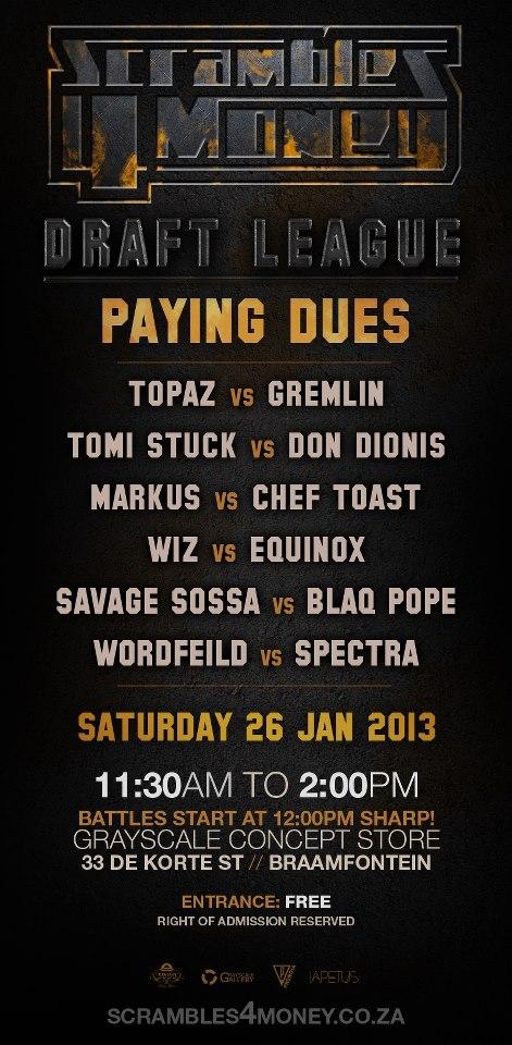 Scrambles 4 Money - Paying Dues