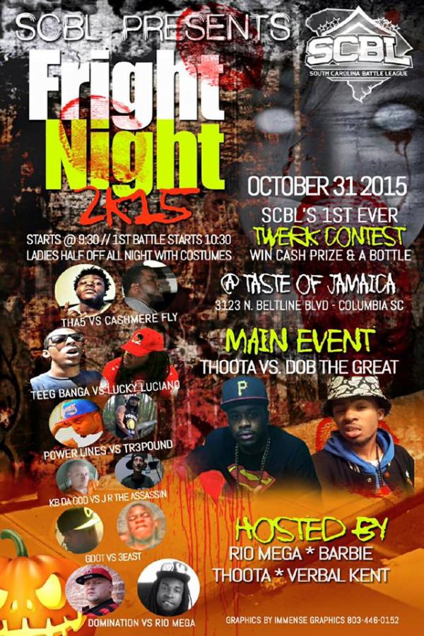 South Carolina Battle League - Fright Night 2K15