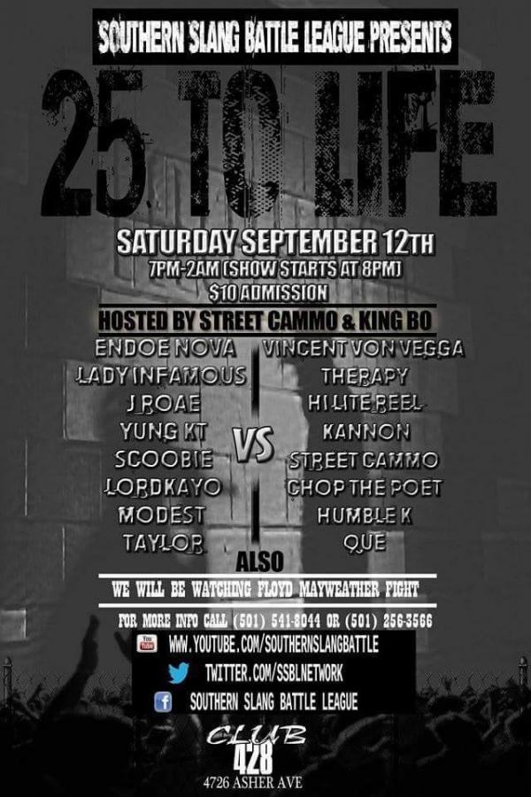 Southern Slang Battle League - 25 To Life