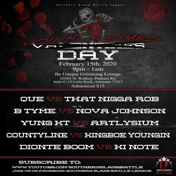 Southern Slang Battle League - Violent Rhymes Day