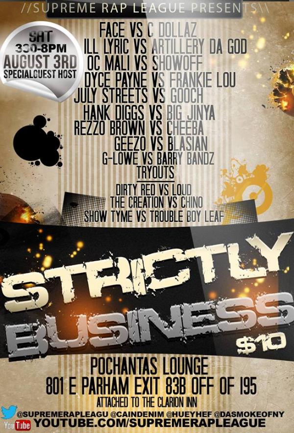 Supreme Rap League - Strictly Business - SRL