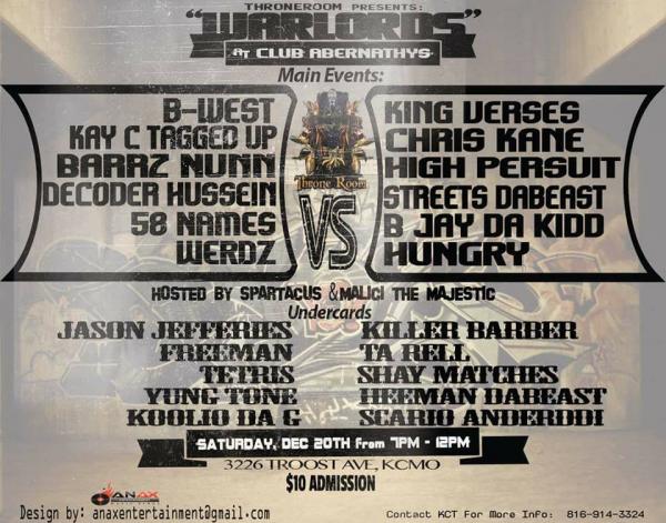 Throne Room Battle League - Warlords