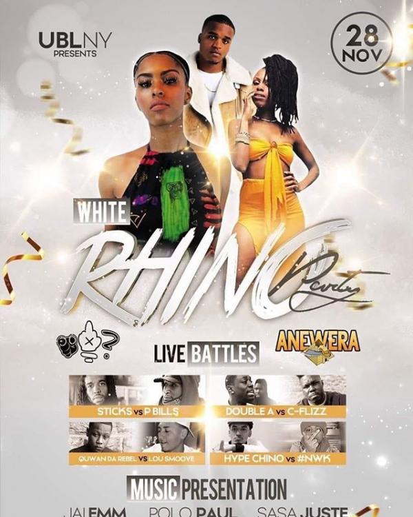 Underground Battle League - White Rhino Party