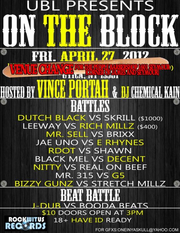 Upstate Battle League - On the Block