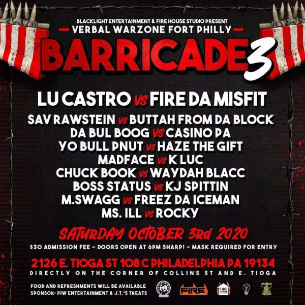 Verbal War Zone - Barricade 3