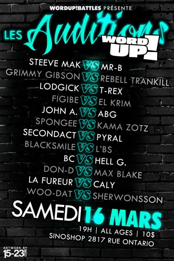 Word Up - Audition - Auditions 4